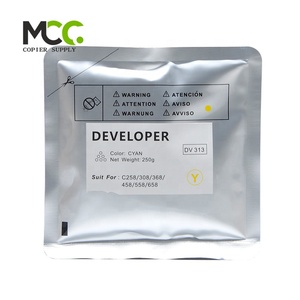 DV 313 CMYK 250g สำหรับ Konica Minolta BIZHUB C258 C308 C368 C458 C558 C658 DV313ชุดหน่วยพัฒนา4ชิ้น - Product Image 2