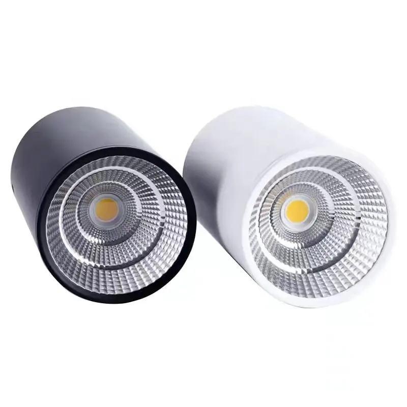 مصباح cob downlight داخلي قابل للتعتيم من الألومنيوم مصباح led للتركيب بالأعلى و12 واط 15 واط 30 واط 40 واط مع مصباح ليد لسائق السيارة