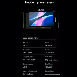 15,6 pulgadas 4K UHD tipo C teléfono PC portátil juego Oficina pantalla táctil extendida anti-luz azul pantalla externa Monitor portátil - Product Image 6