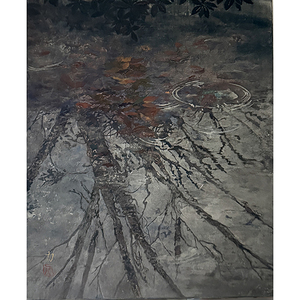 Nhật Bản có khung mặt nước trang trí nội thất phòng khách tường trang trí nội thất sơn cho phòng trưng bày - Product Image 1