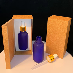 Luxury Essential Oil Packaging 5ml <strong>10ml</strong> 15ml 30ml 50ml 100ml Cosmetic Eye Frosted <strong>White</strong> Serum Glass Dropper Bottle With <strong>Box</strong> - Product Image 4