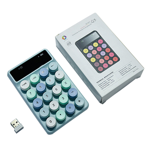 Candy Color Retro 2,4G 20 teclas Mini teclado numérico inalámbrico para tableta portátil