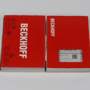 Beckhoff Nuevo controlador lógico programable PLC original Módulo extendido EL4114 con entrada y salida mejoradas (IO)