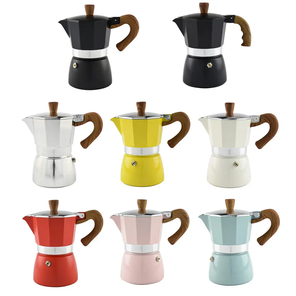 Hot Selling Aluminium Espresso Maker Cafetera Moka Pot Italiaans Koffiezetapparaat