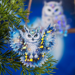 6 yaprak/paketi için PET çıkartmalar Moonlight baykuş serisi kabuk ışık el kitap DIY dekoratif çıkartmalar 4 stilleri