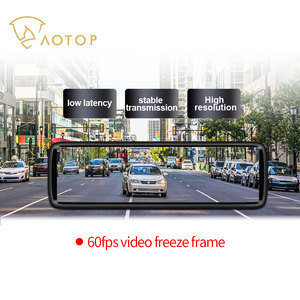 1080P 8.88英寸双前置 + 后置摄像头，带后视镜2CH监视器智能镜ADAS BSD系统全球定位系统，带宝马丰田DVR - Product Image 6