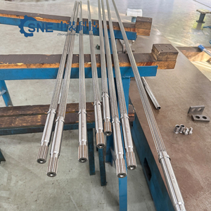 CNC Pelletizer poros sekrup ekstruder sekrup ganda dan poros sekrup barel untuk bagian mesin ekstruder granule plastik PVC - Product Image 1