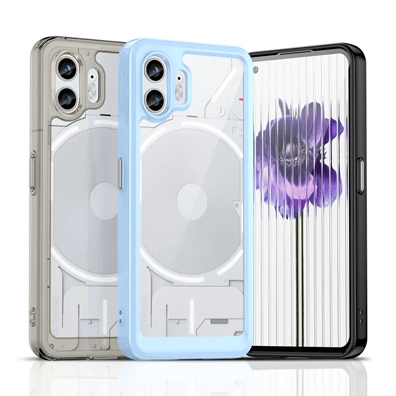 Coque transparente colorée en TPU pour rien téléphone 2 1 5G 4G housse de protection antichoc cadre clair Funda Coque Shell Capa