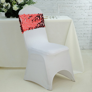 Sedia con paillettes blu reale con motivo a fiocco con motivo a forma di rete esagonale - Product Image 5