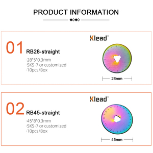 Fabrika ODM/OEM döner kesici dairesel bıçak yuvarlak deri kesme bıçağı dilme kumaş kesici | 7-Day teslimat - Product Image 2