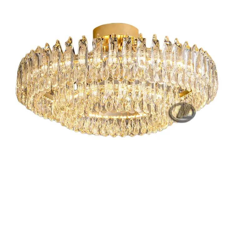 Lámpara colgante de cristal para sala de estar, iluminación de lujo de gran lujo, nórdica, diseño moderno para el hogar