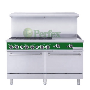 Perex 48英寸燃气灶灶具36英寸燃气灶具餐饮设备机器组合范围灶具 - Product Image 3