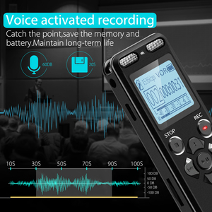 E36 Digital Voice Activated <strong>Recorder</strong> with 5520 Hours Audio Recording for Lectures Dictaphone Sound Capture - Product Image 2