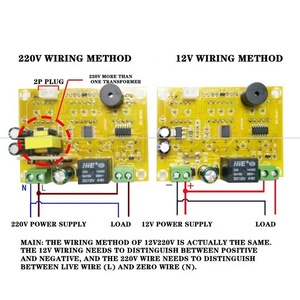 Controlador de temperatura Digital LED, termostato inteligente con interruptor de 110V, 220V, 10A, regulador de temperatura, CC de 12V, XH-W1411 - Product Image 5