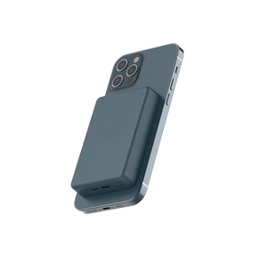 Banco de energía portátil con cargador inalámbrico magnético de 8000mAh con salida de entrada de y carga inalámbrica rápida de 10W - Product Image 5