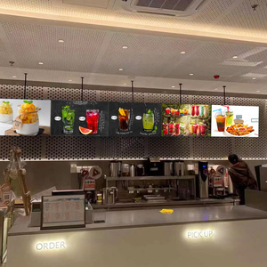 EKAA Indoor KFC style fast food menu lcd digitale insegne schermo software 4k con supporto sospeso - Product Image 3