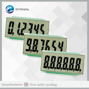 Benutzer definiertes HTN-Segment LCD-Anzeige modul 3.3V 7-Monochrom-Segmentbildschirmpreis - Product Image 2