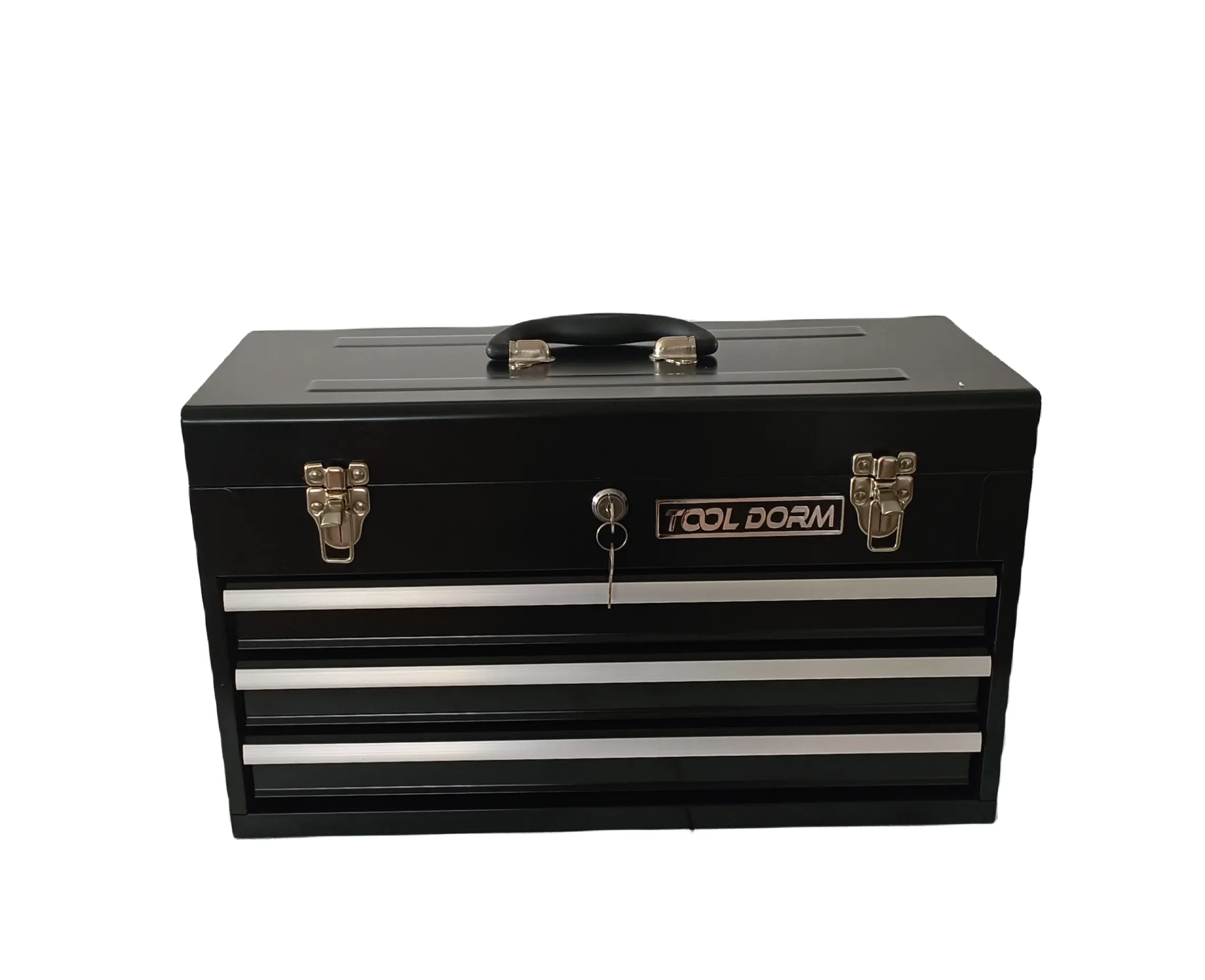 Высококачественный металлический переносной ящик для инструментов для хранения инструментов с 3 ящиками