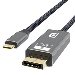 1M 2M 3M USB C to DP Cable 8K USB-C Displayport Cable USB Type C to UHD 8K Displayport DP 1.4 8K60Hz Cable for Macbook