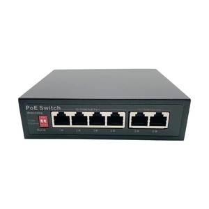 6 Port 10/100Mbps Ethernet PoE anahtarı yönetilmeyen ağ PoE anahtarı 4 RJ45 POE portu ile - Product Image 2