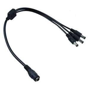 1入力から3出力1メスから3オス5.5x 2.1mm DC電源スプリッターケーブル (CCTV LEDストリップ用) - Product Image 4