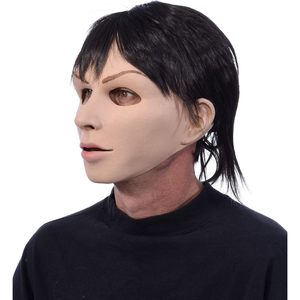 Zagone stüdyoları Alex lateks kadın/erkek karakter maskesi reenactire kıyafetleri için ekli peruk ile - Product Image 4