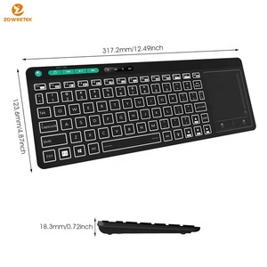 迷你2.4克键盘和鼠标触摸板集成无线键盘适用于电脑/平板电脑/Htpc/IPTV/智能电视