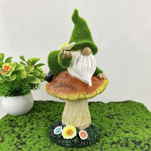 Charming Solar Garden Gnome Lights - Mushroom and Butterfly Outdoor Decoration for Yard, <strong>Patio</strong>, Lawn, Porch - Product Image 2