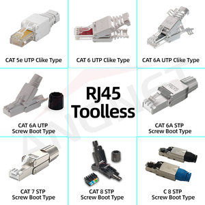 หัวปลั๊ก8P8C RJ45 RJ45หัวปลั๊กเสียบแบบ utp/ez Cat5e Cat6สำหรับเชื่อมต่อเครือข่าย - Product Image 5