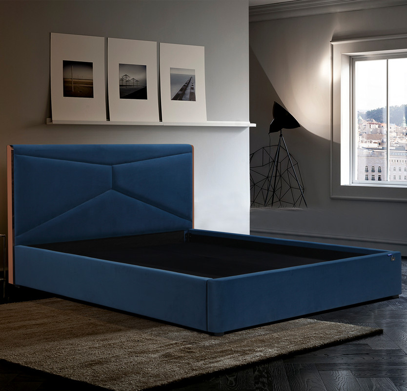Latest design tufted Royal king size black leather Upholstered Bed bedroom beds