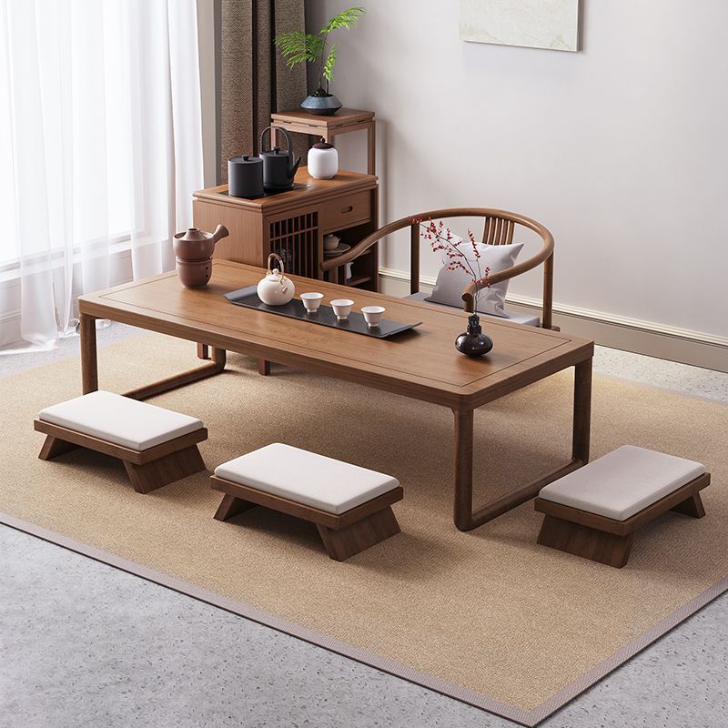 1.2-meter tea table, low copper coin stools * 3