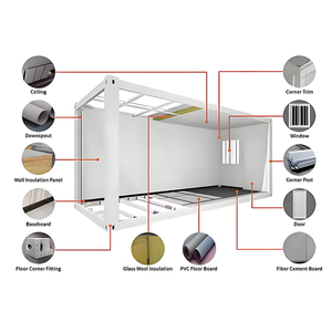 Casa modular contenedor de estructura de acero | Edificio prefabricado personalizable con diseño de paquete plano desmontable | Certificado ISO - Product Image 6