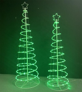 ไฟ LED ทรงกรวยพับได้สำหรับตกแต่งเทศกาลคริสต์มาสสินค้าใหม่2024 LED 5 6ฟุต - Product Image 5