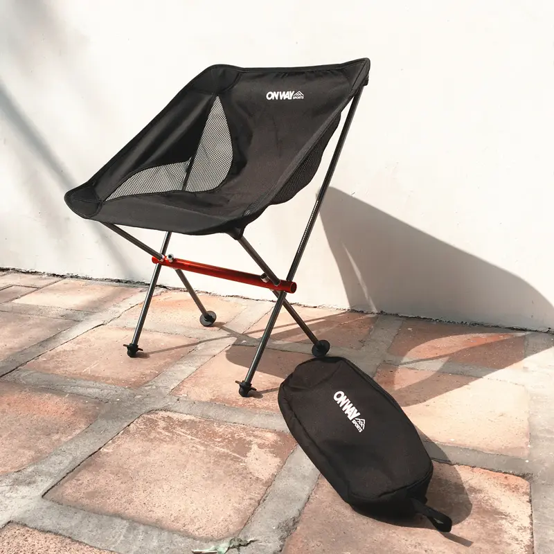 Silla de aluminio ultraligera para acampar, Plegable, portátil, para exteriores, con bolsa de transporte, de Corea