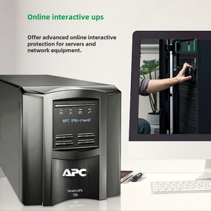 <strong>APC</strong> UPS Uninterruptible Power Supply SMT750I-CH 500W/750VA Server Network Equipment Backup UPS Power Supply Built-in Battery - Product Image 3