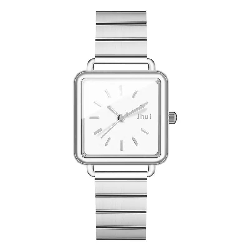 WJ-10516 새로운 디자인 고품질 스테인레스 스틸 스퀘어 쿼츠 시계 사용자 정의 로고 캐주얼 간단한 럭셔리 시계 우아한