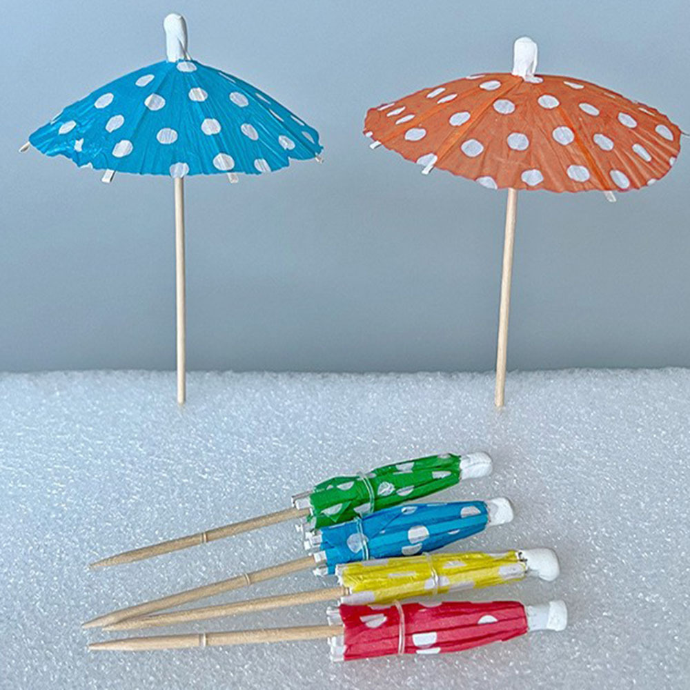 polka dot umbrella tag