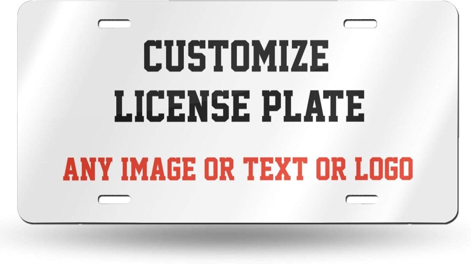 White License Plate