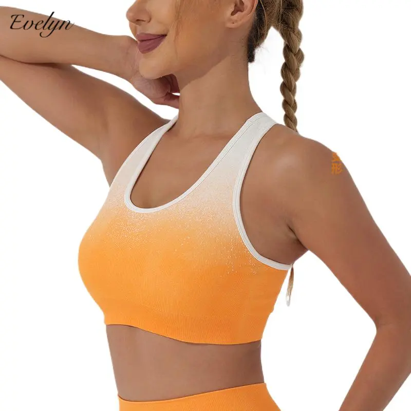 EVELYN OEM ODM Yoga sujetador puertos ropa interior a prueba de golpes Fitness otoño serie ejercicio Yoga ropa interior para mujeres