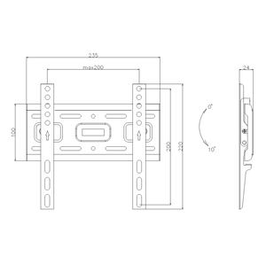 Xách tay VESA nghiêng LCD màn hình phẳng <span class=keywords><strong>TV</strong></span> Tường Gắn kết <span class=keywords><strong>TV</strong></span> bảng đứng cho phòng khách <span class=keywords><strong>TV</strong></span> gắn chân đế <span class=keywords><strong>TV</strong></span> chủ sở hữu màn hình Giá - Product Image 6