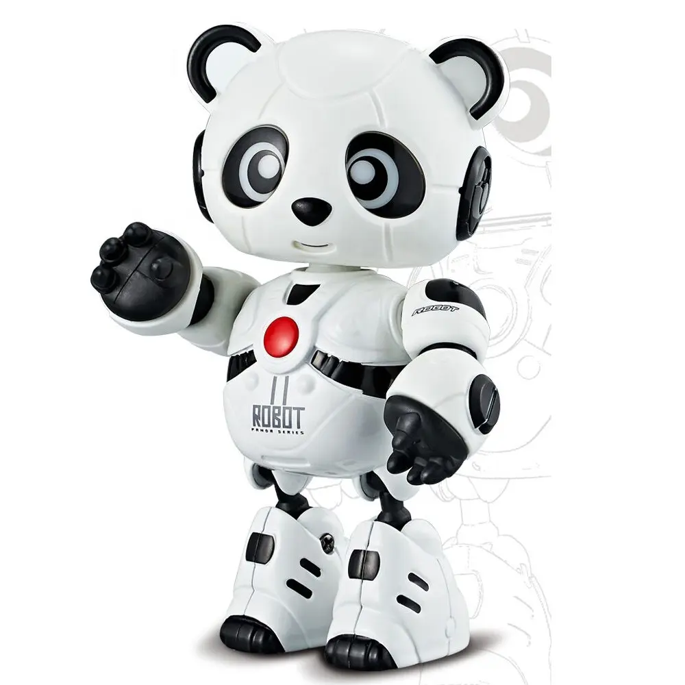 2022 il più nuovo Robot giocattolo pressofuso MY66-Q1206 Intelligent Super BO Recording Panda Robot Toy con musica e luci per bambini