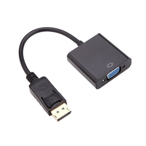 DP <strong>to</strong> <strong>VGA</strong> Adapter <strong>DisplayPort</strong> <strong>to</strong> <strong>VGA</strong> Converter Cable Adapter Male <strong>to</strong> Female 1080P 3166CHIP for HDTV Monitor MacBook Projector PC - Product Image 1