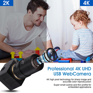 ELP Camera 4K USB 2.0 mit MIC UHD Web Camera mit IMX415 Sensor, 10XZoom Plug und Play USB Computer Webcam für Laplap PC - Product Image 5