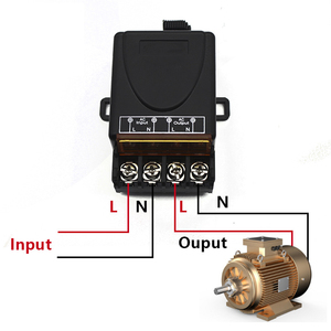รีโมทมอเตอร์ DC แบบไร้สาย, รีเลย์1ช่องสัญญาณรีโมทคอนโทรล AC110-230V - Product Image 2