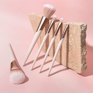Luxe Elegance profesyonel yüz fondoten fırça seti prim fırça kiti yüz yanak göz makyaj sentetik makyaj fırçalar - Product Image 5