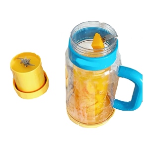Mini 350ML şarj edilebilir meyve suyu şişesi 10 paslanmaz çelik bıçaklar tip-c şarj 7 kez açık RV kullanımı için RV için USB kullanın - Product Image 1