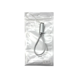 Cable de datos personalizado Mini tipo C portátil de metal suave tipo C a tipo C Cable de llavero de carga rápida para viajes - Product Image 6