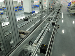 Sistema de transferencia de paletas Cadena automática de doble velocidad Transportador de cadena de rodillos de flujo libre de aluminio para sistema de manipulación de paletas - Product Image 4