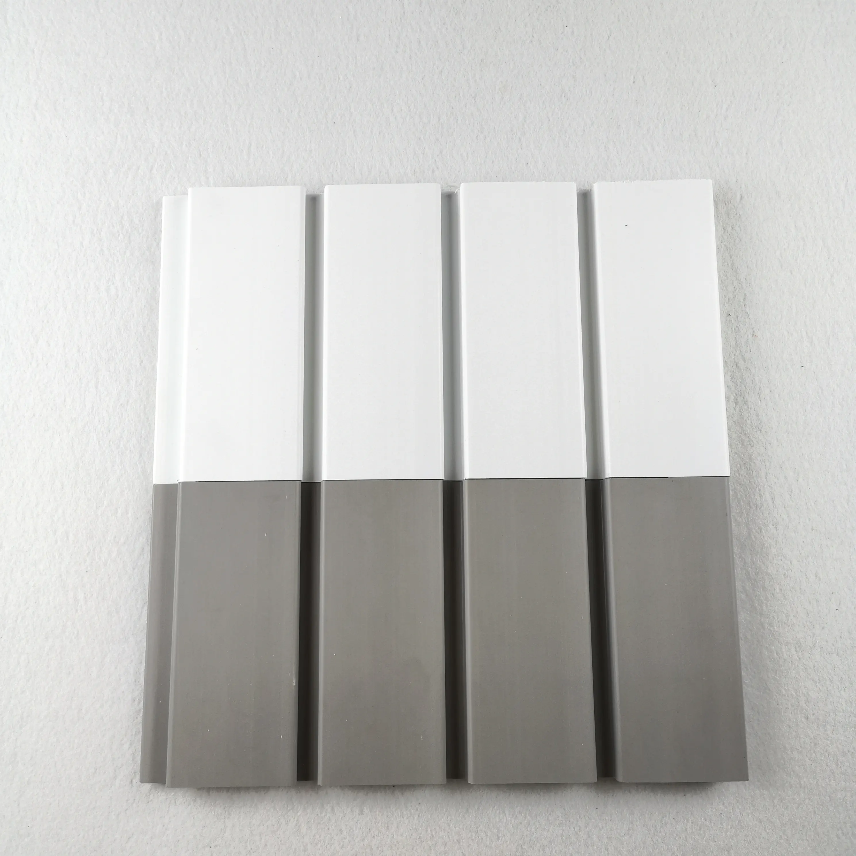 Panel Pvc Slatwall Slat Wall Garage PVC Ceilings Yellow, White and Wooden Decoration Square 300mm*17mm 03