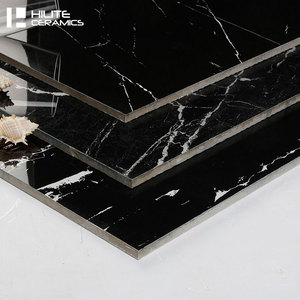פושאן HILITE קרמיקה שחור 600x600 800x800mm פורצלן מזוגג אריחי רצפה